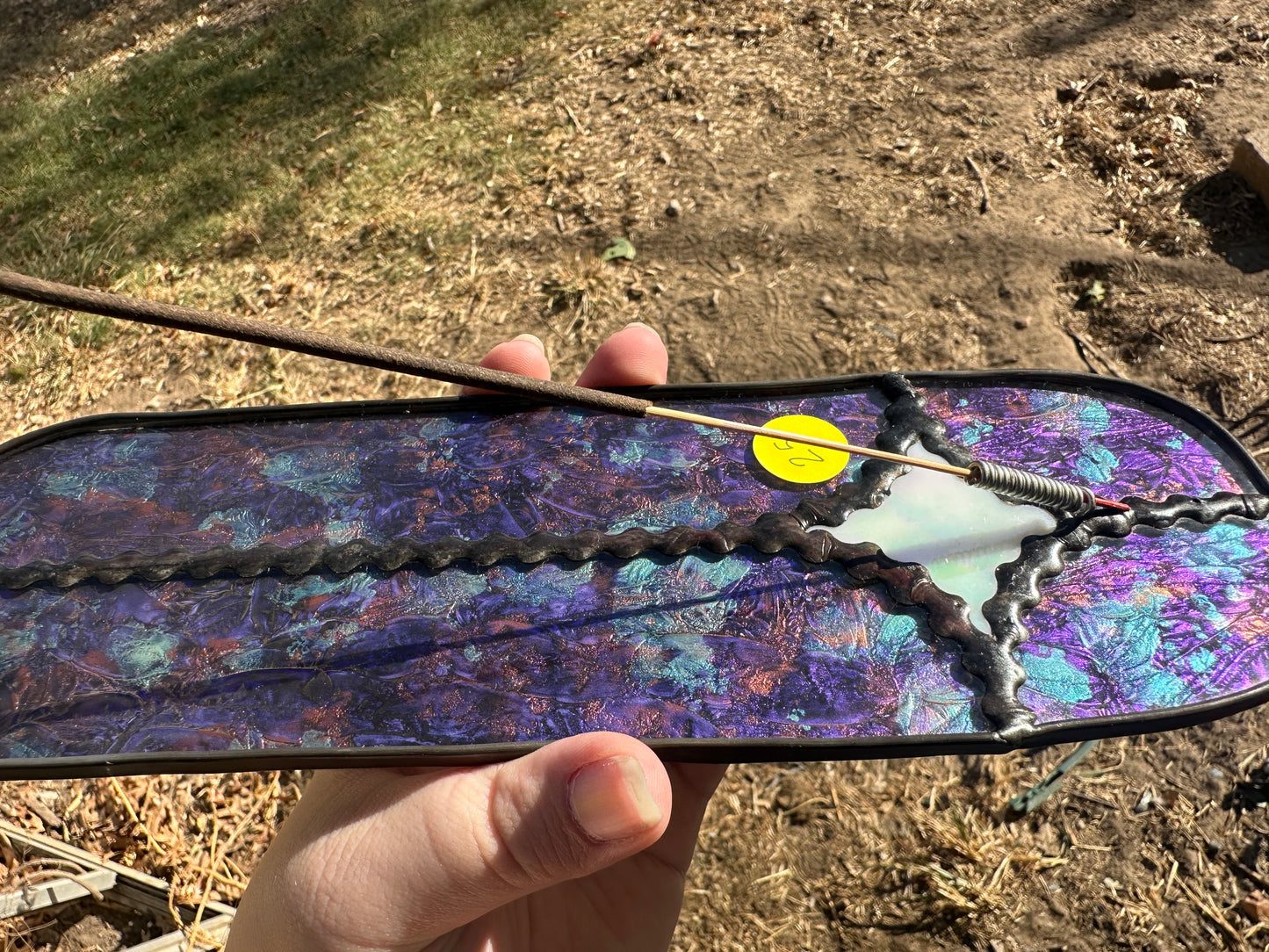 Van Gogh Star Incense Holder Stained Glass Piece